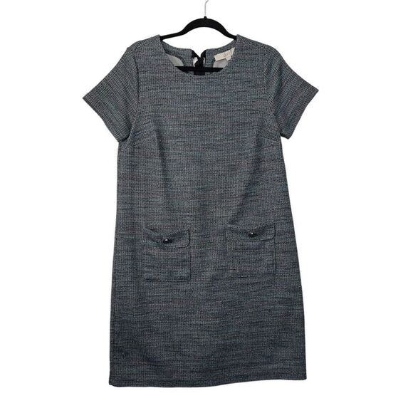 Metallic Tweed Fringe Pocket Mini Dress 10 T - Picture 2 of 16